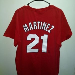 Majestic Shirts - ST LOUIS CARDINALS JERSEY TEE - TINO MARTINEZ #21 Majestic Shirts - ST LOUIS CARDINALS JERSEY TEE - TINO MARTINEZ #21